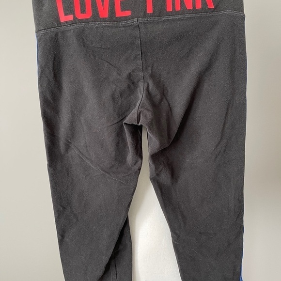 Jayhawks Kansas University JayHawks Pink by Victoria secret Capris size medium - Picture 12 of 14